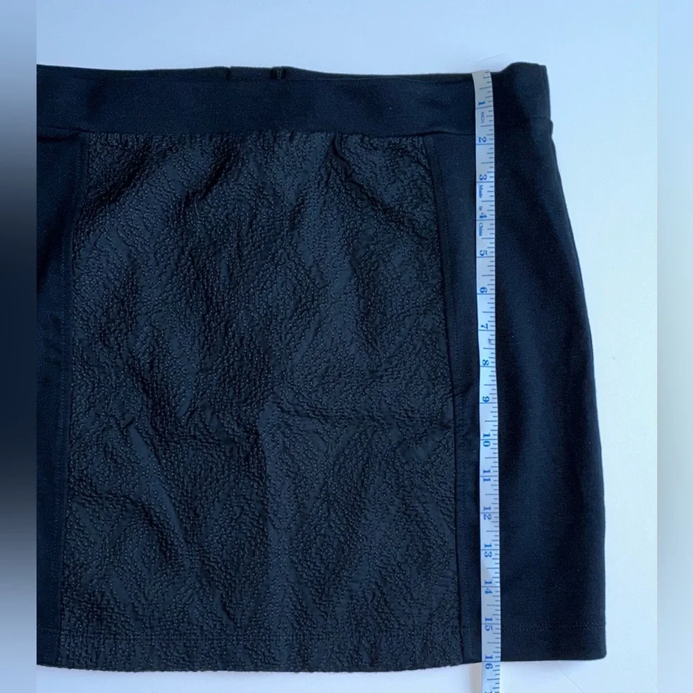 NWT American Eagle textured panel, ponte mini skirt, exposed‎ rear zipper- sz 12 - Picture 9 of 9